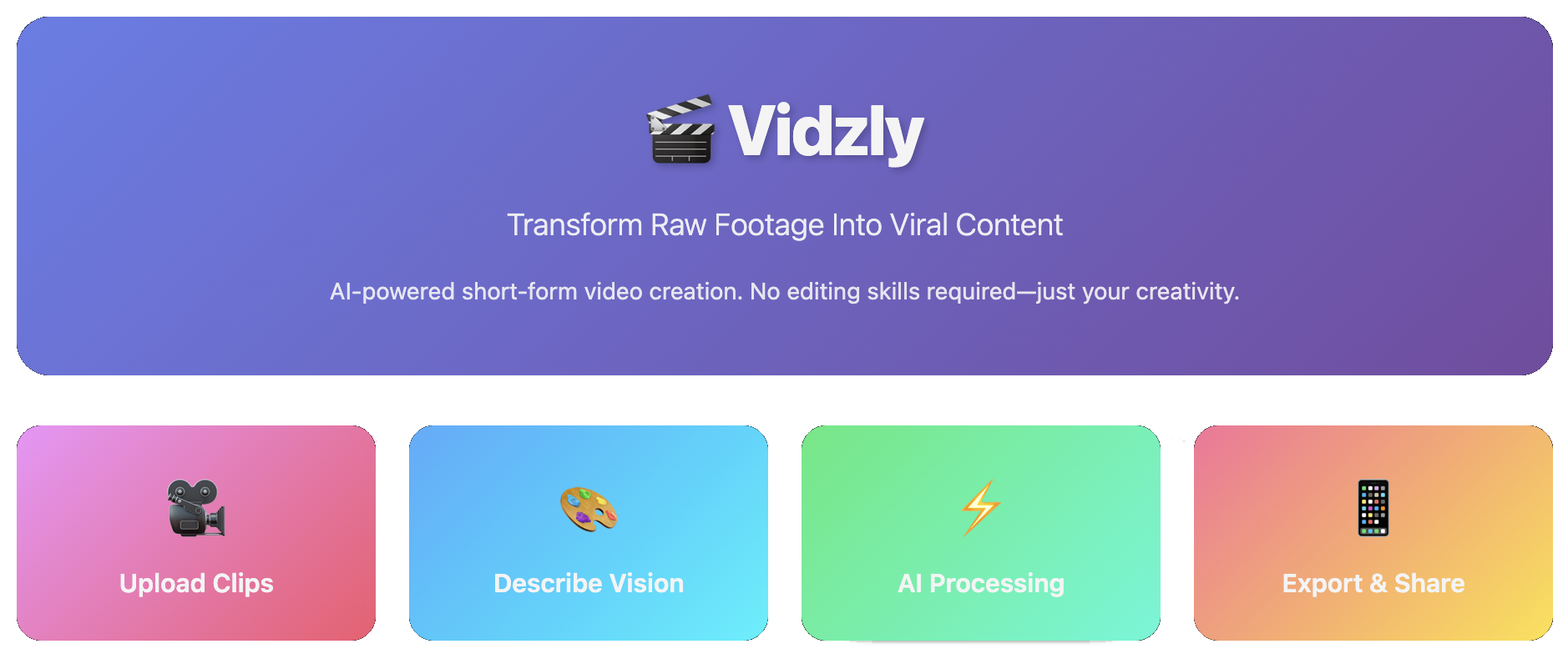 Vidzly Logo